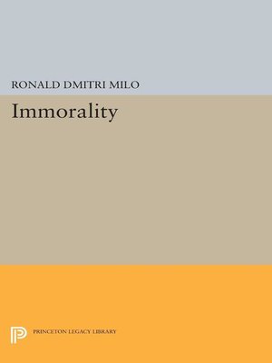 cover image of Immorality